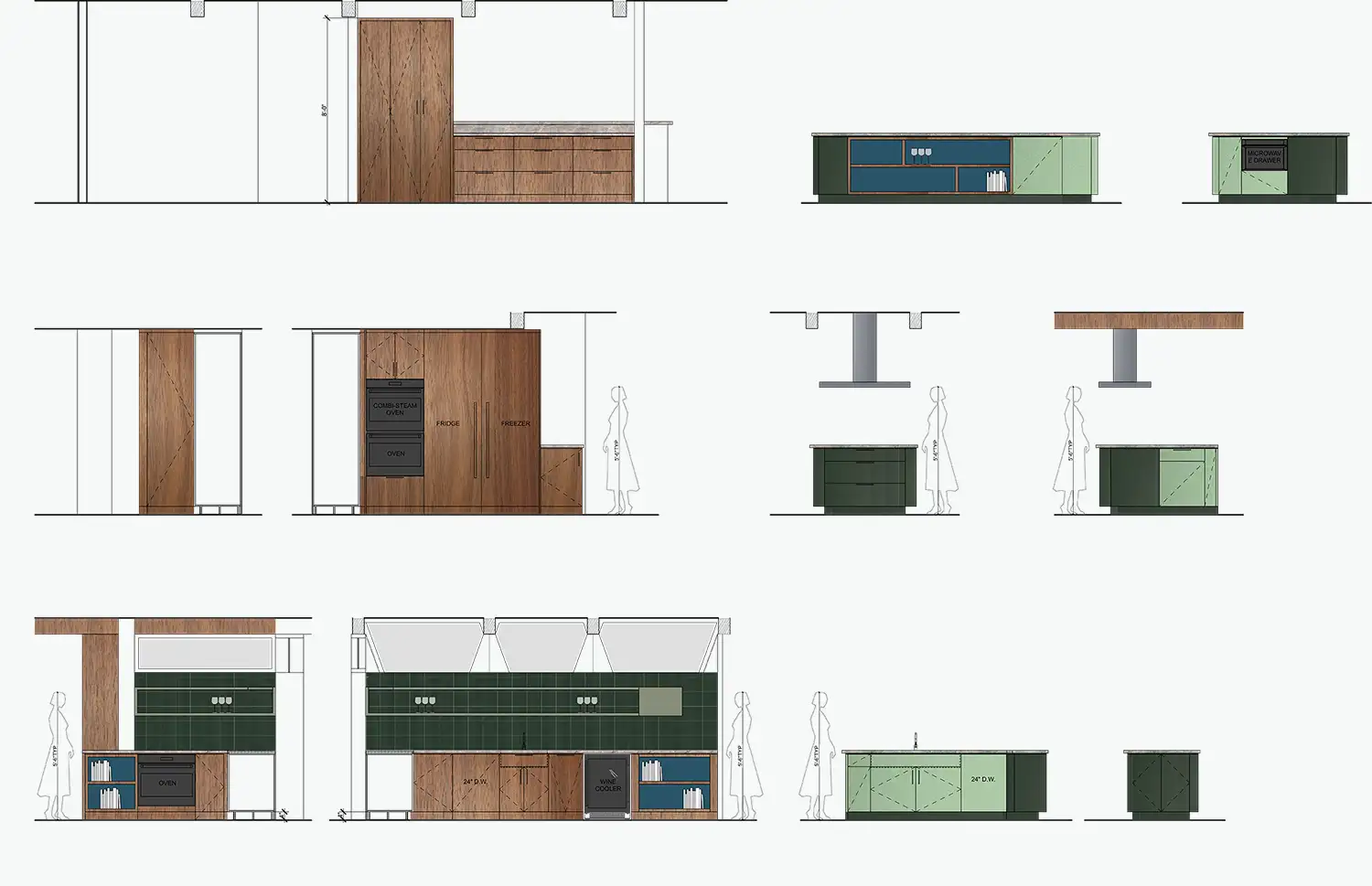 Los Altos Hills Kitchen Remodel Renderings